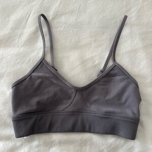 Alo Yoga Alosoft Grey Sports Bra Size XS